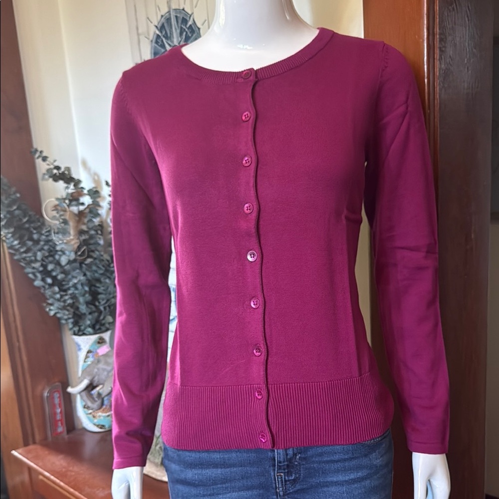 NWT Style&Co size small Women's Button-Up Sweater - Pink